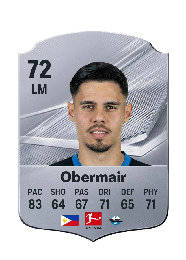 Raphael Obermair, Common card, rated 72