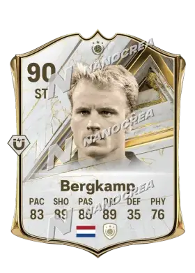 Carta Base Icon de Dennis Bergkamp, valoración 90