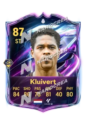 Patrick Kluivert, karta Base Hero, ocena 87