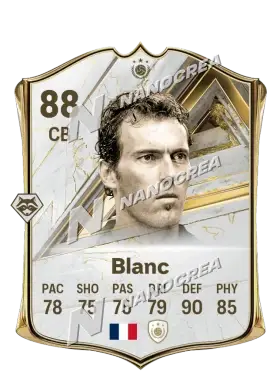 Carta Base Icon de Laurent Blanc, valoración 88