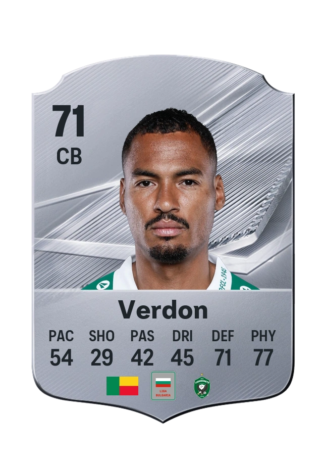 Olivier Verdon, Common card, rated 71