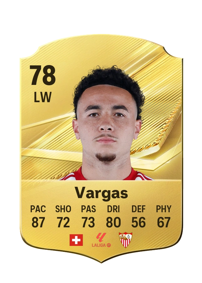 Carta Common de Rubén Vargas, overall 78