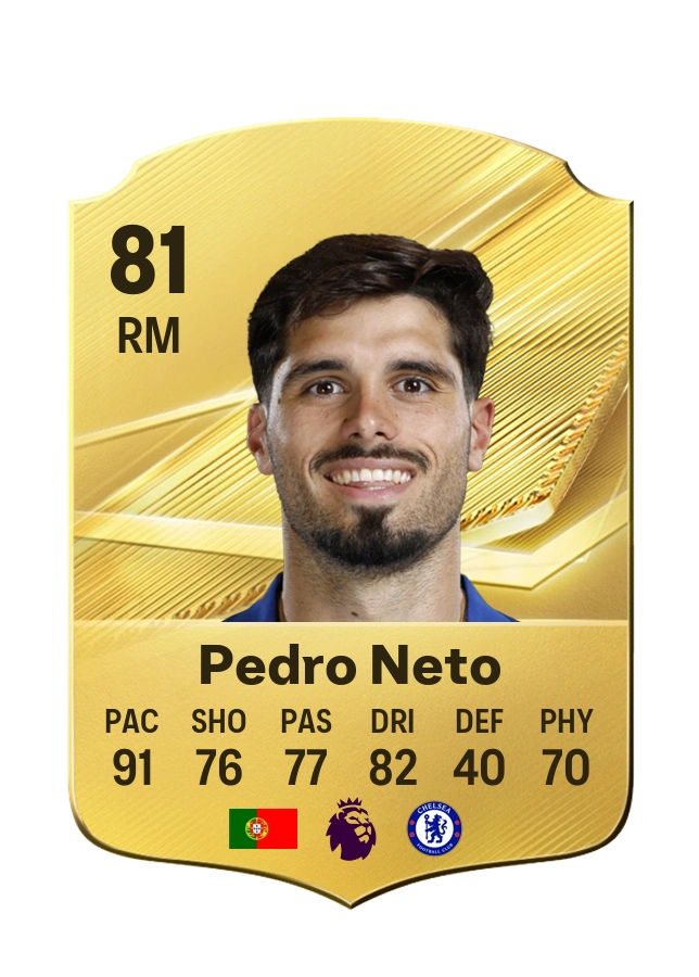 Pedro Neto, Common card, rated 81