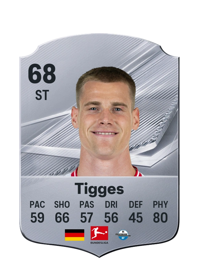 Steffen Tigges, Common card, rated 68