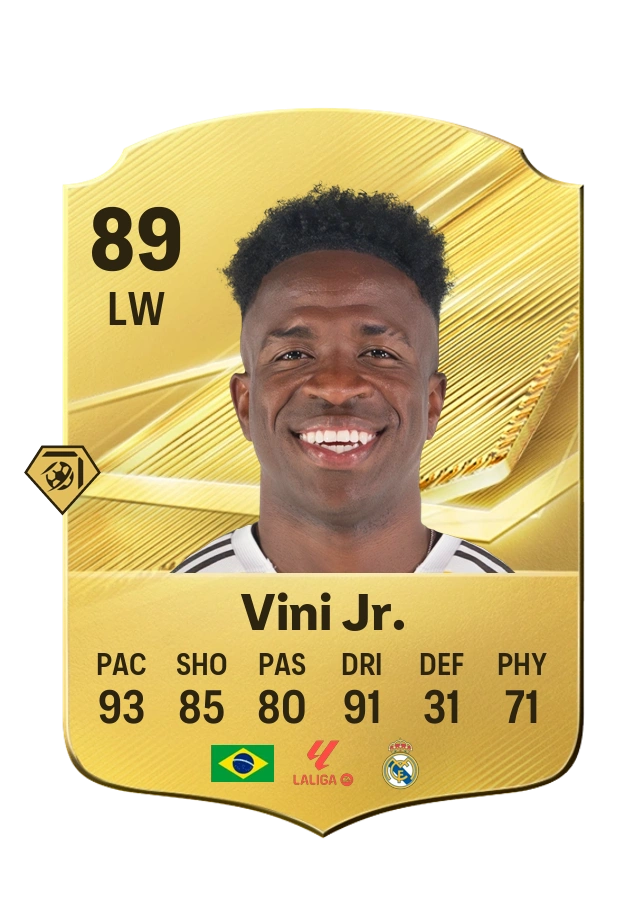 Vini Jr., Common card, rated 89