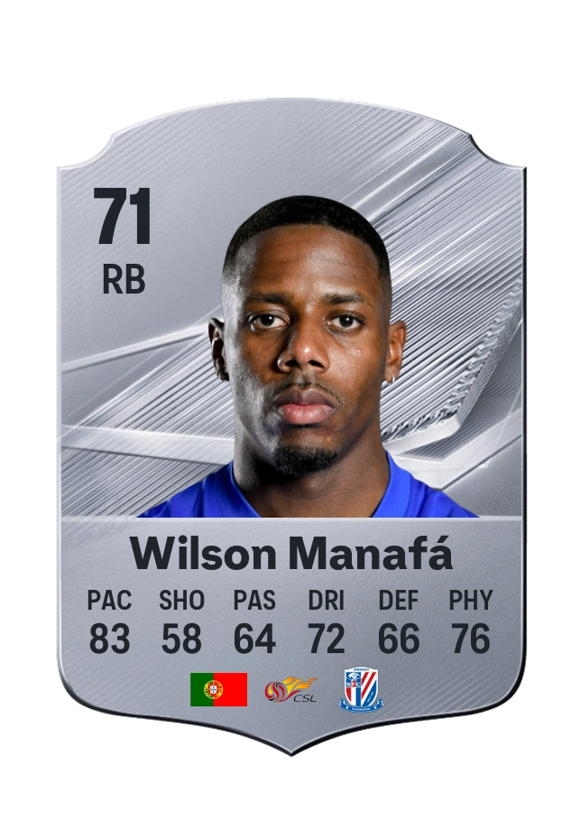 Wilson Manafá, Common card, rated 71
