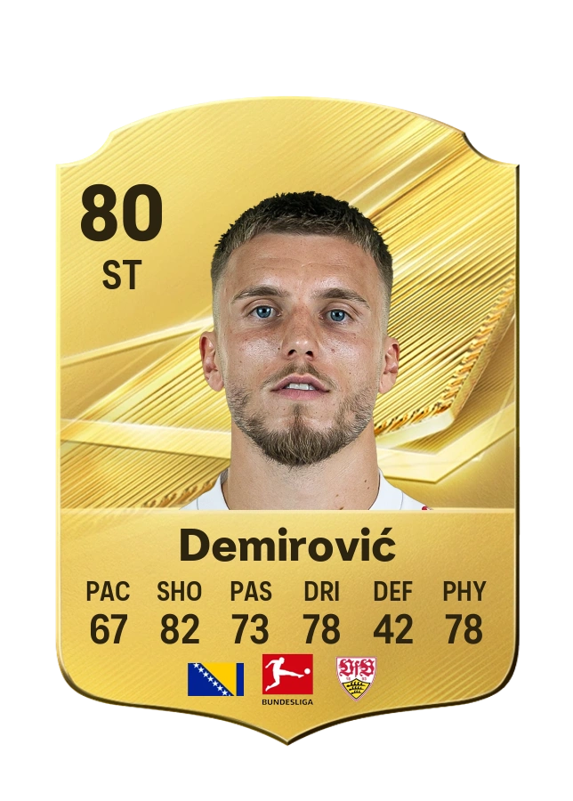 Ermedin Demirović, karta Common, ocena 80