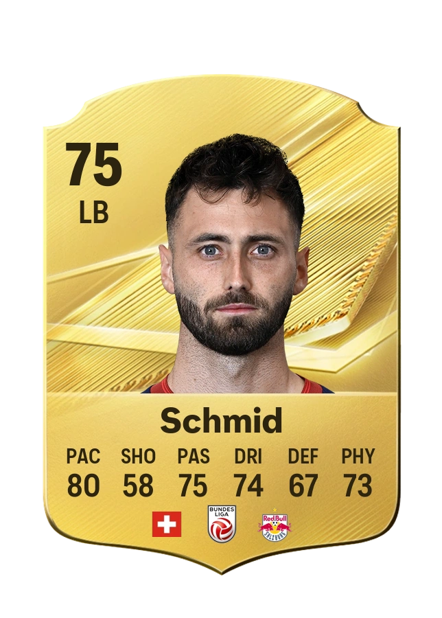 Dominik Schmid, Common card, rated 75