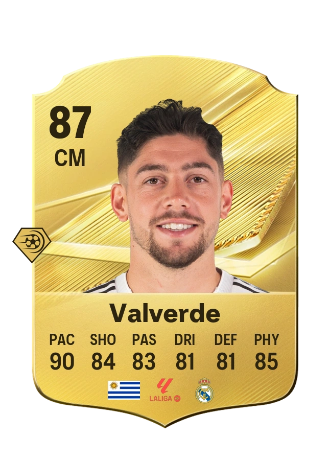 Federico Valverde, Common card, rated 87