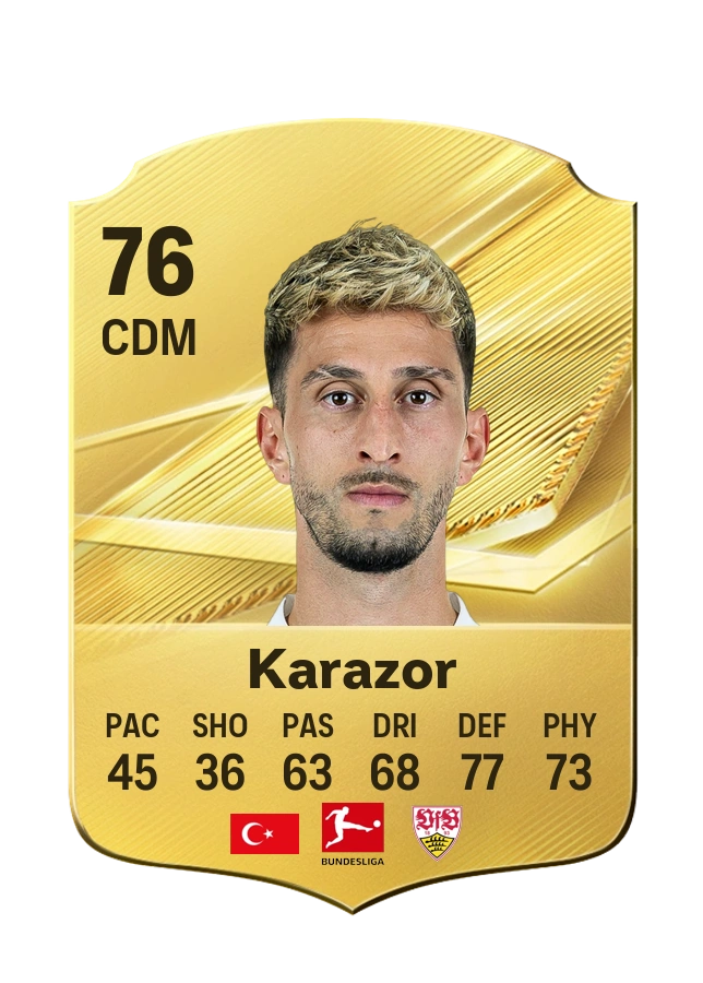 Atakan Karazor, Common kartı, reyting 76