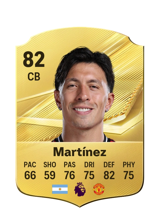 Carta Common de Lisandro Martínez, overall 82