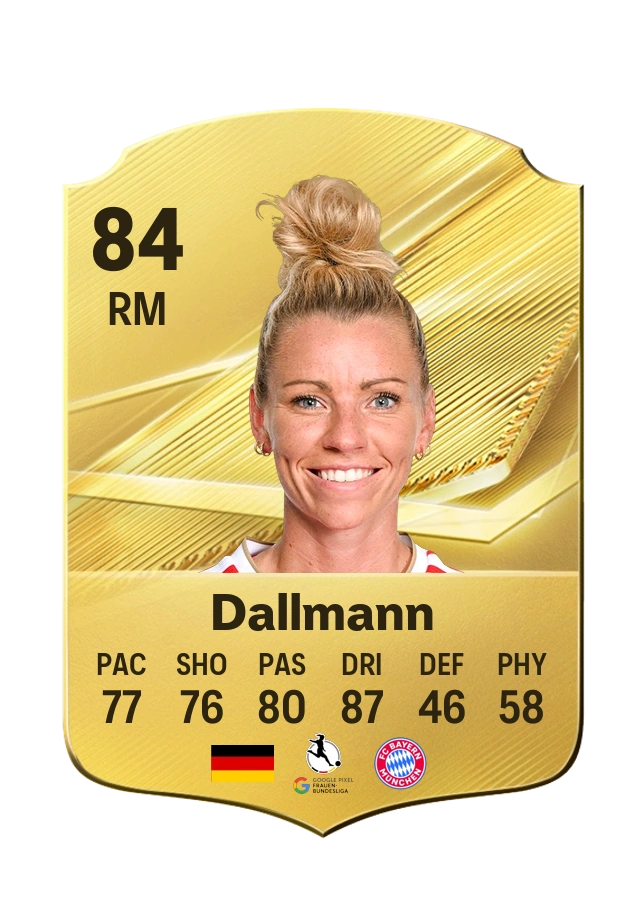Linda Dallmann, Common card, rated 84