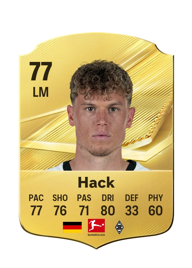 Robin Hack, Common card, rated 77