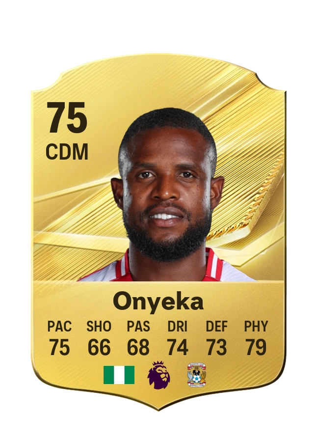 Carta Common di Frank Onyeka, valutazione 75