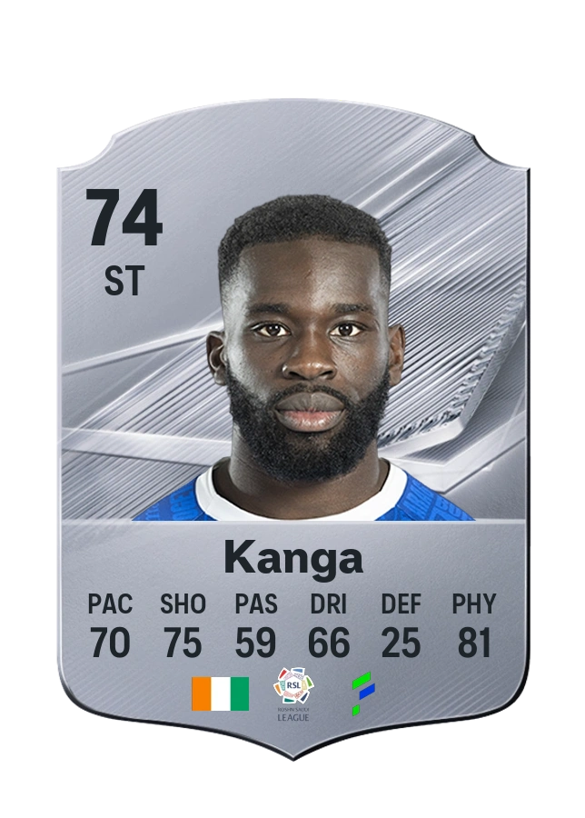 Wilfried Kanga, Common card, rated 74