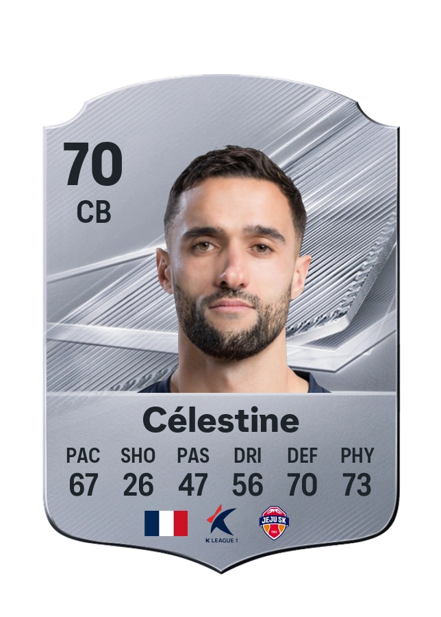 Julien Célestine, Common card, rated 70
