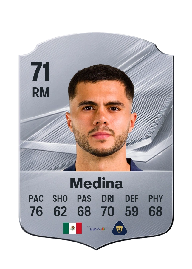 Alan Medina, karta Common, ocena 71