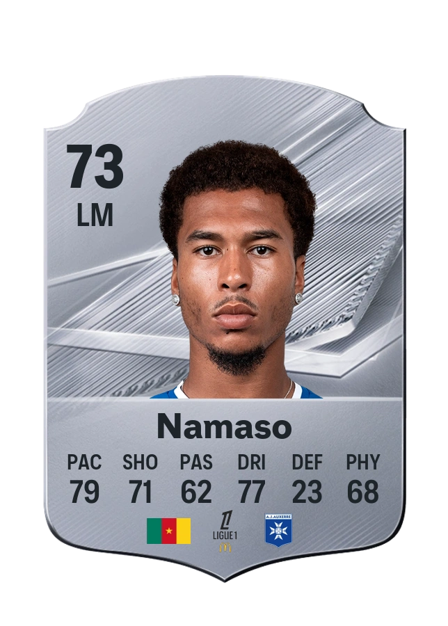 Danny Namaso, Common card, rated 73
