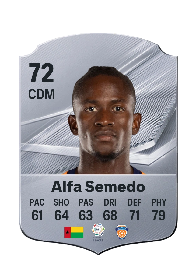Alfa Semedo, karta Common, ocena 72
