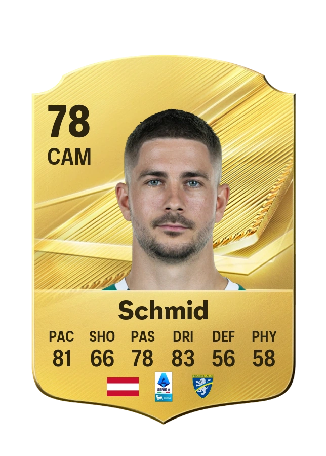 Romano Schmid, karta Common, ocena 78