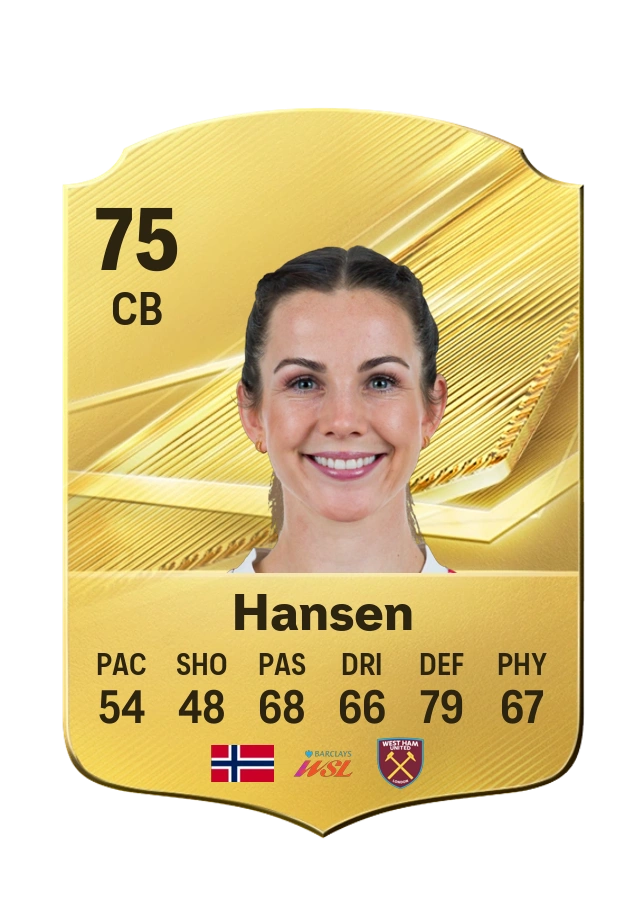 Tuva Hansen, Common card, rated 75