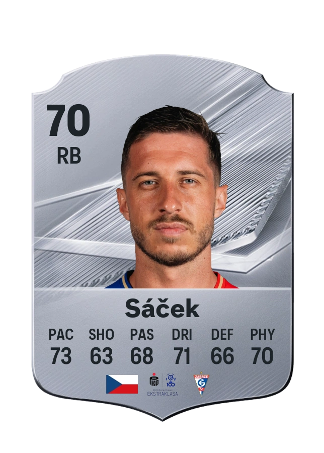 Michal Sáček, Common kartı, reyting 70