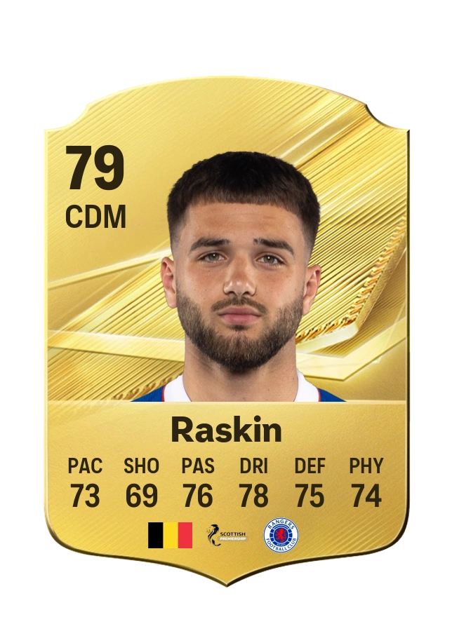 Nicolas Raskin, Common card, rated 79