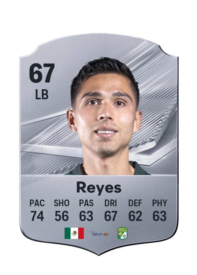 Salvador Reyes, Common card, rated 67