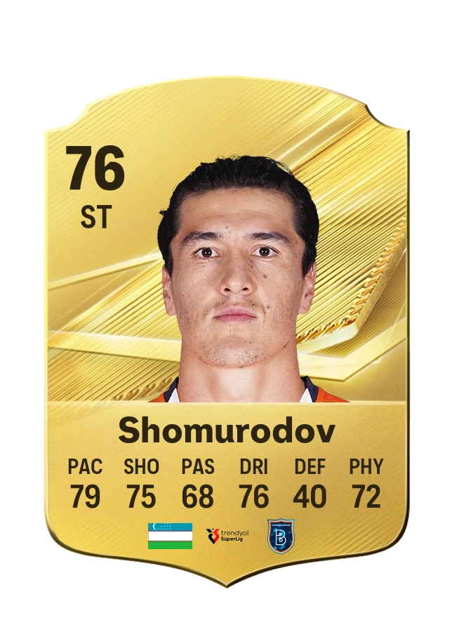 Carta Common di Eldor Shomurodov, valutazione 76