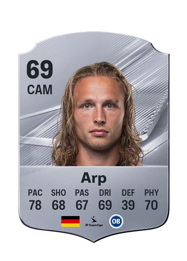 Jann-Fiete Arp, karta Common, ocena 69