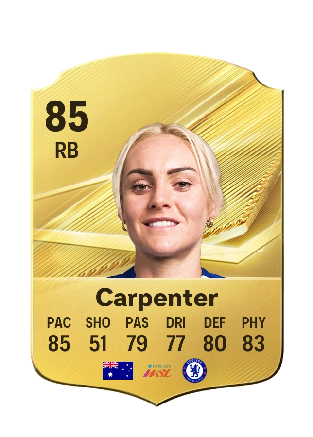 Ellie Carpenter, karta Common, ocena 85