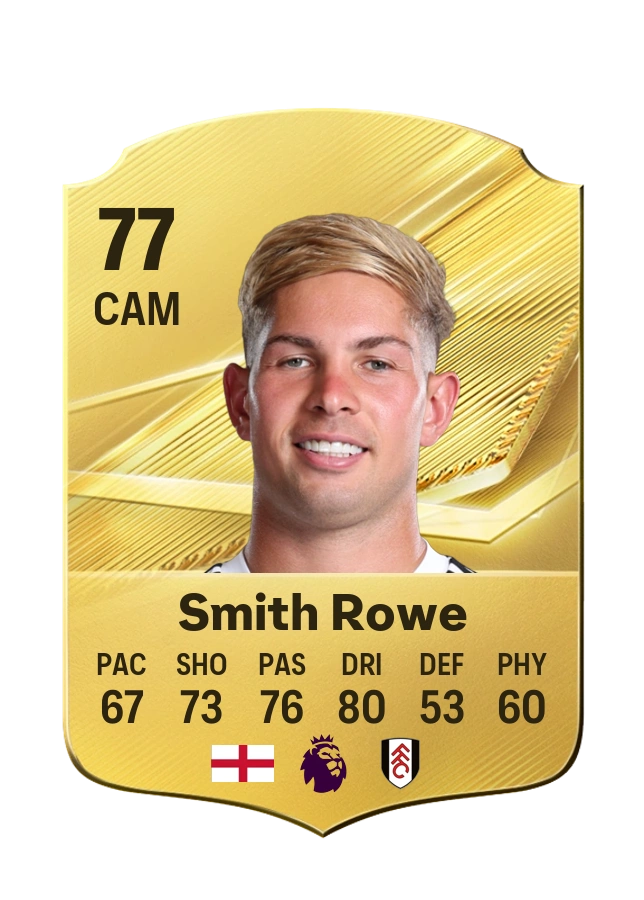 Emile Smith Rowe, Common card, rated 77