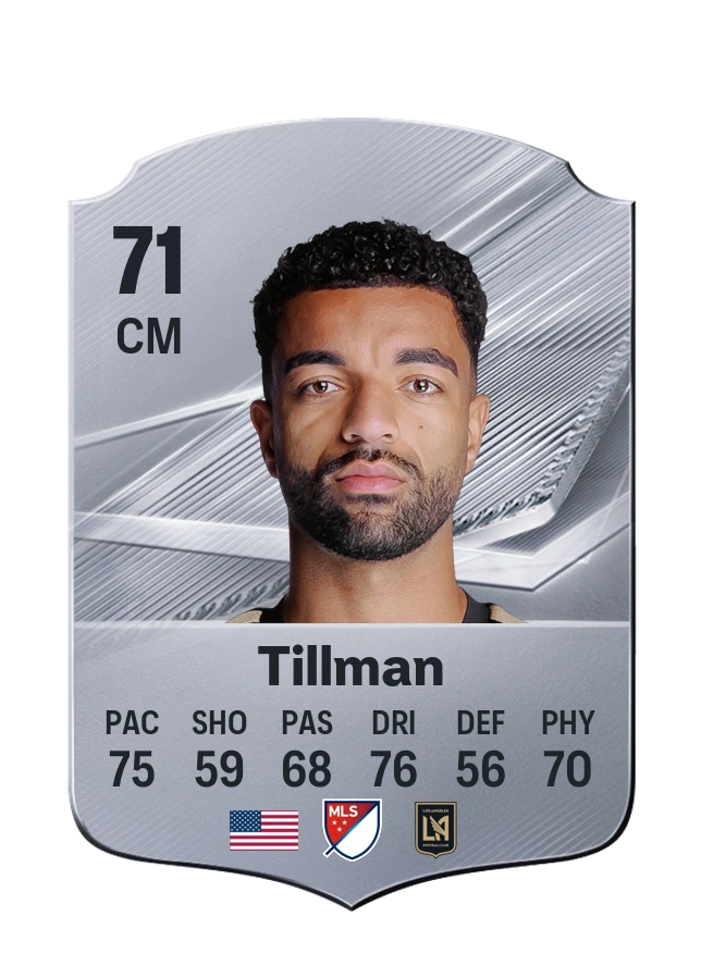 Timothy Tillman, Common card, rated 71