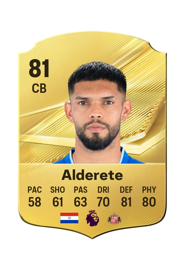 Omar Alderete, Common card, rated 81
