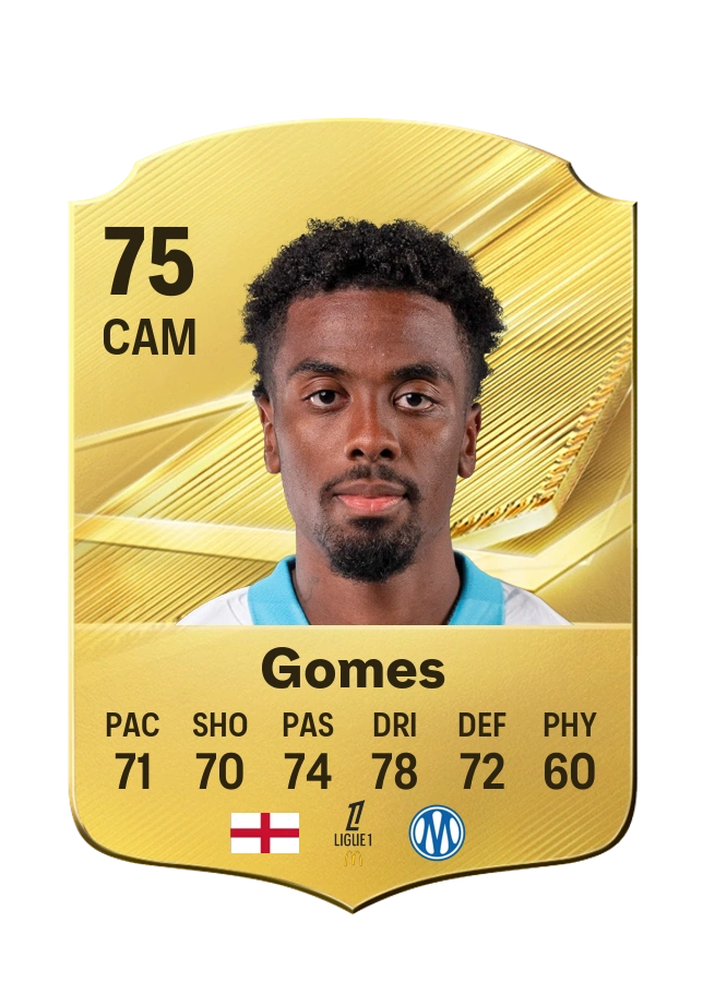 Angel Gomes, Common card, rated 75