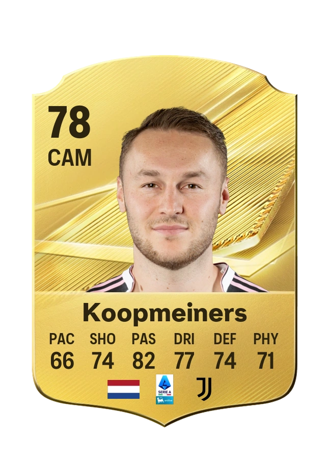Teun Koopmeiners, karta Common, ocena 78