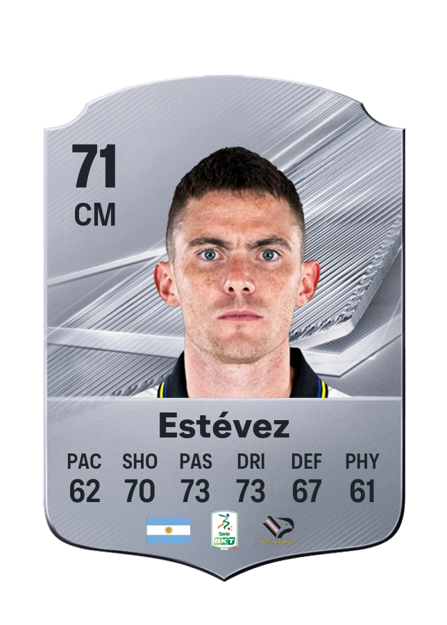 Nahuel Estévez, Common card, rated 71