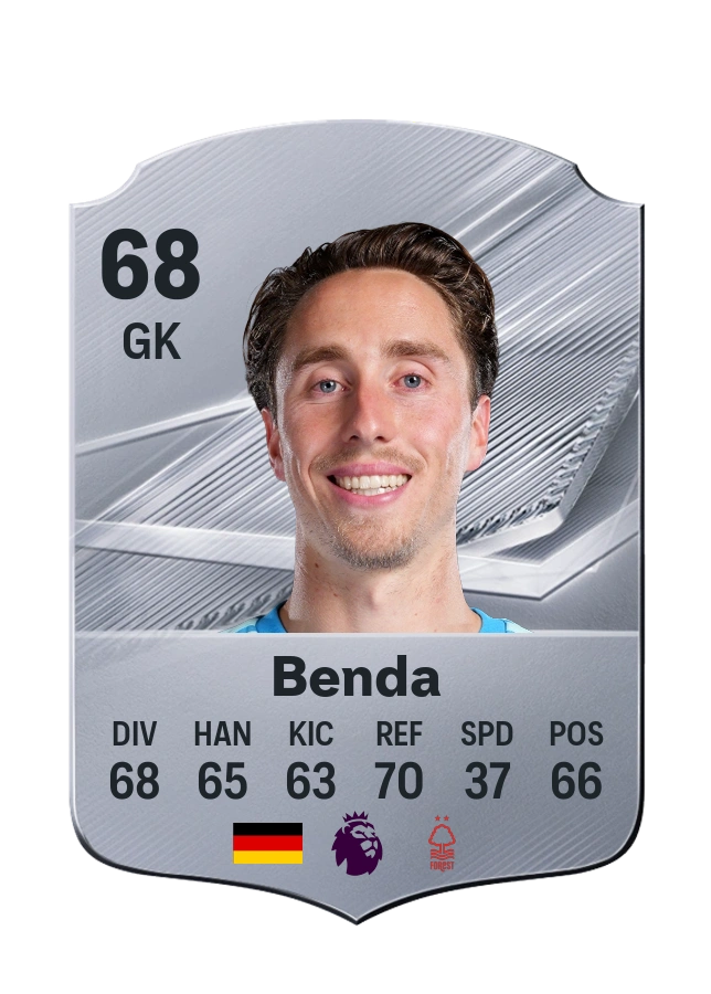 Steven Benda, Common card, rated 68