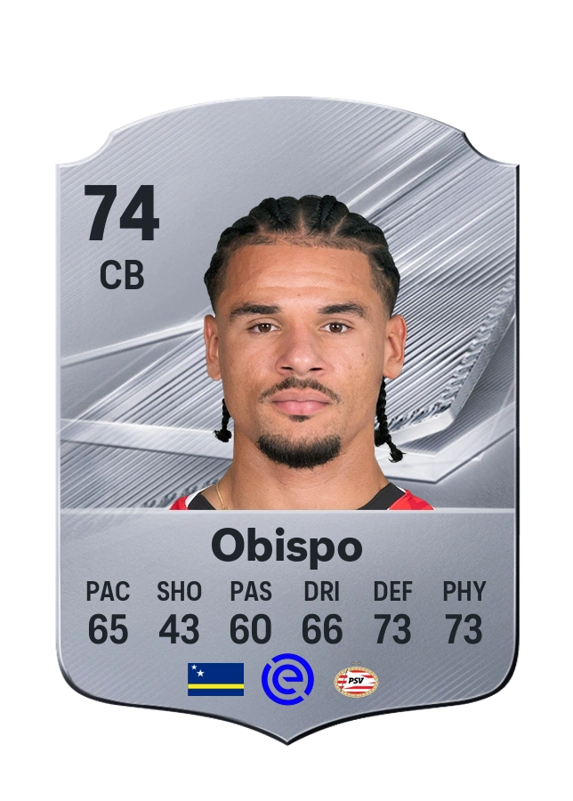 Armando Obispo, Common card, rated 74