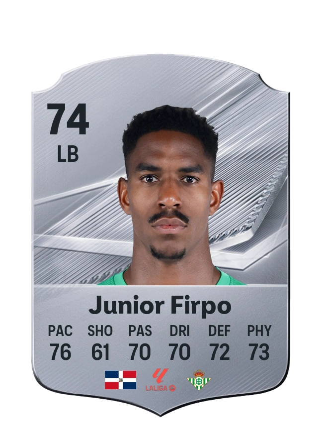 Carta Common di Junior Firpo, valutazione 74