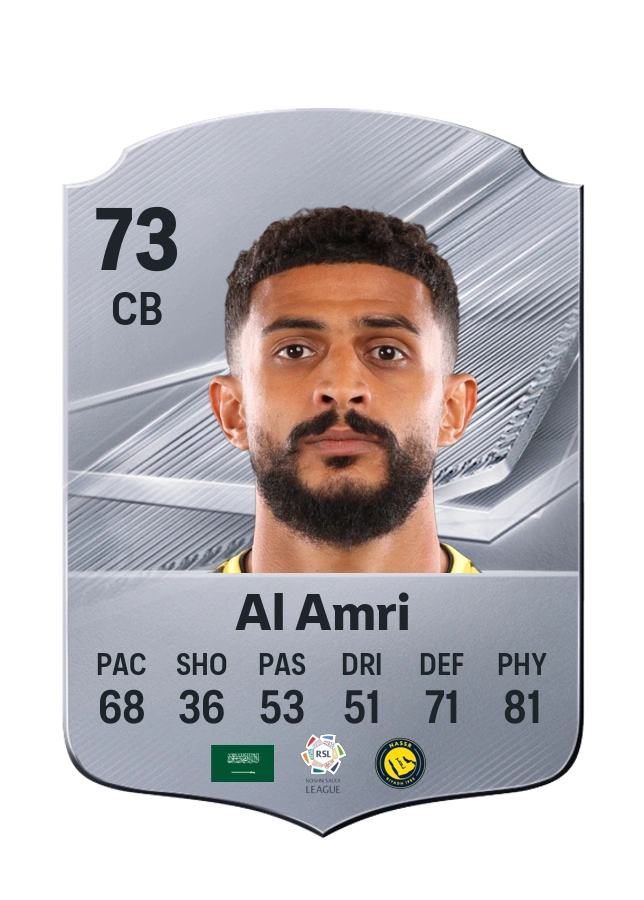 Abdulelah Al Amri, Common card, rated 73