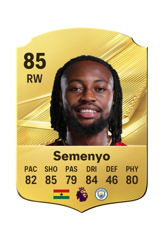 Carta Common de Antoine Semenyo, overall 85