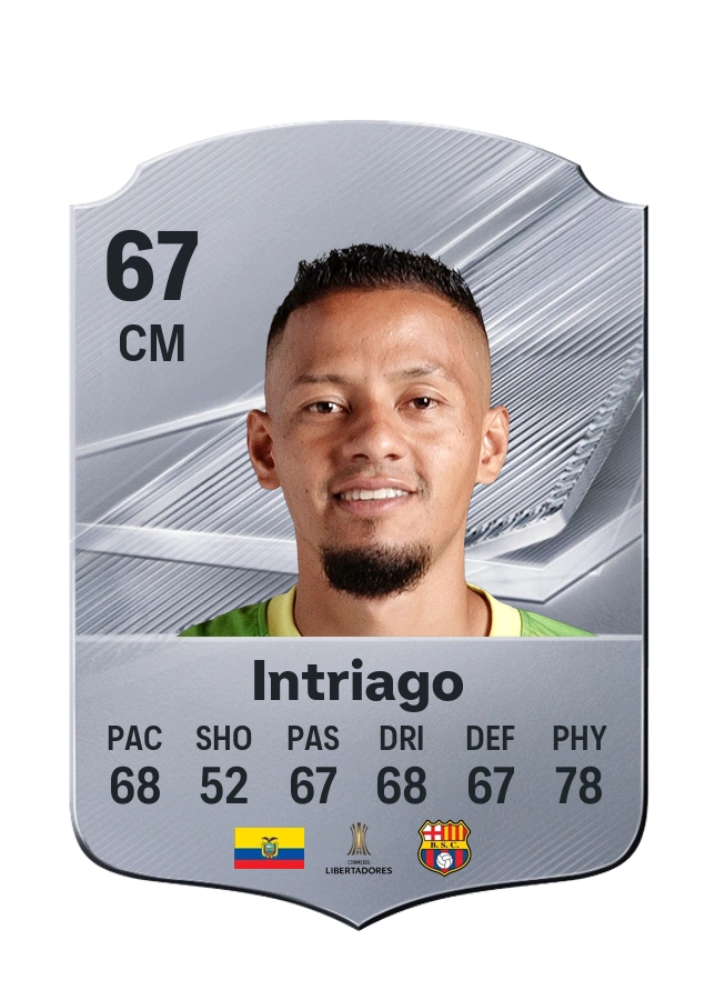 Jefferson Intriago, Common card, rated 67