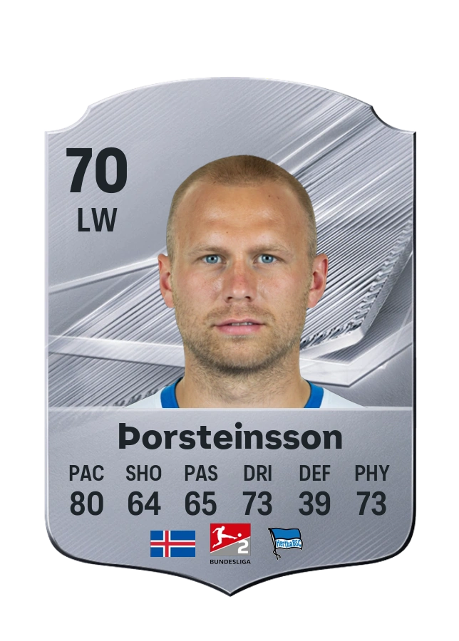 Carta Common de Jón Dagur Þorsteinsson, valoración 70