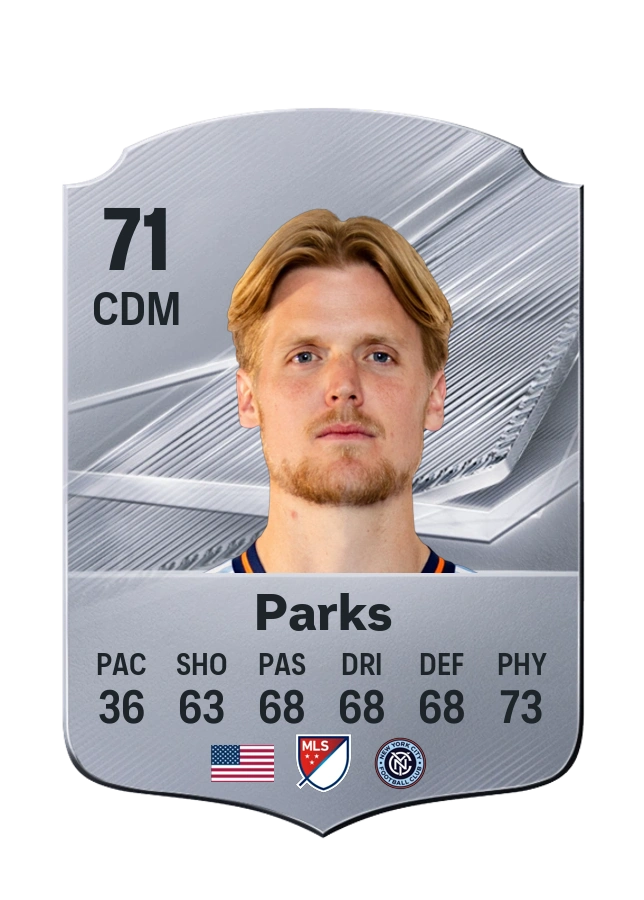 Keaton Parks, Common card, rated 71