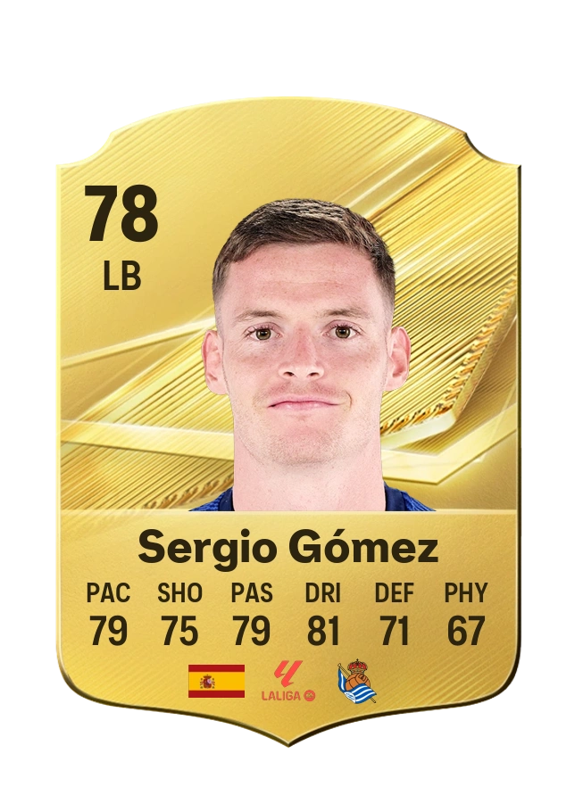 Sergio Gómez, karta Common, ocena 78