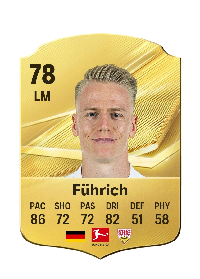 Chris Führich, Common card, rated 78