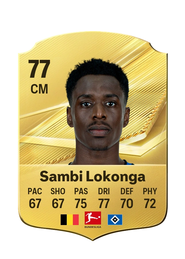 Albert Sambi Lokonga, Common card, rated 77