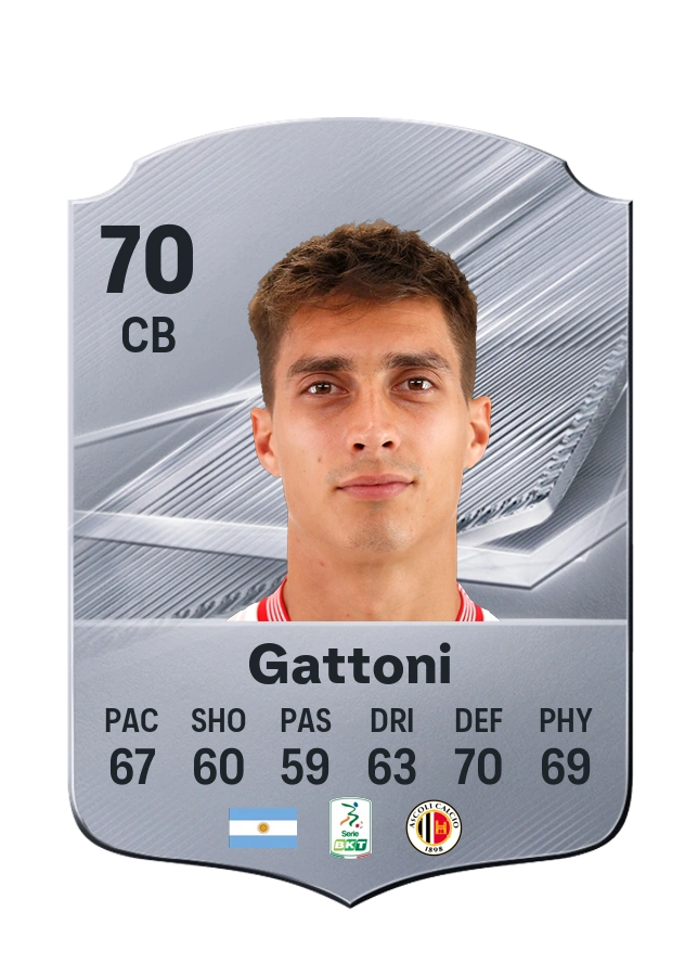 Federico Gattoni, Common card, rated 70