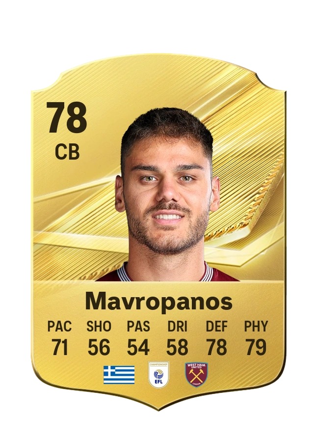Carta Common di Konstantinos Mavropanos, valutazione 78
